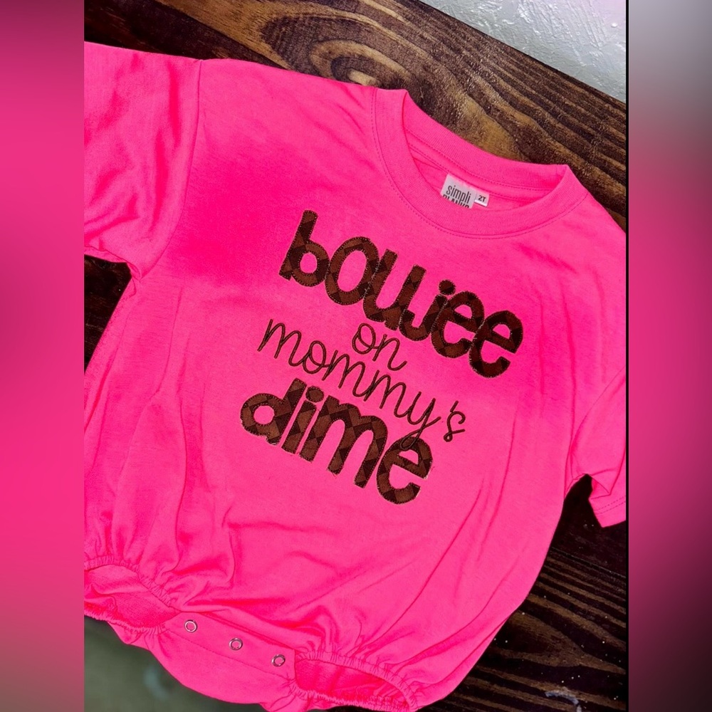 Pink Graphic Baby Onesie